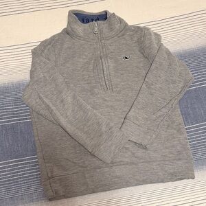 Boys Vineyard Vines Gray Half-Zip Sweater